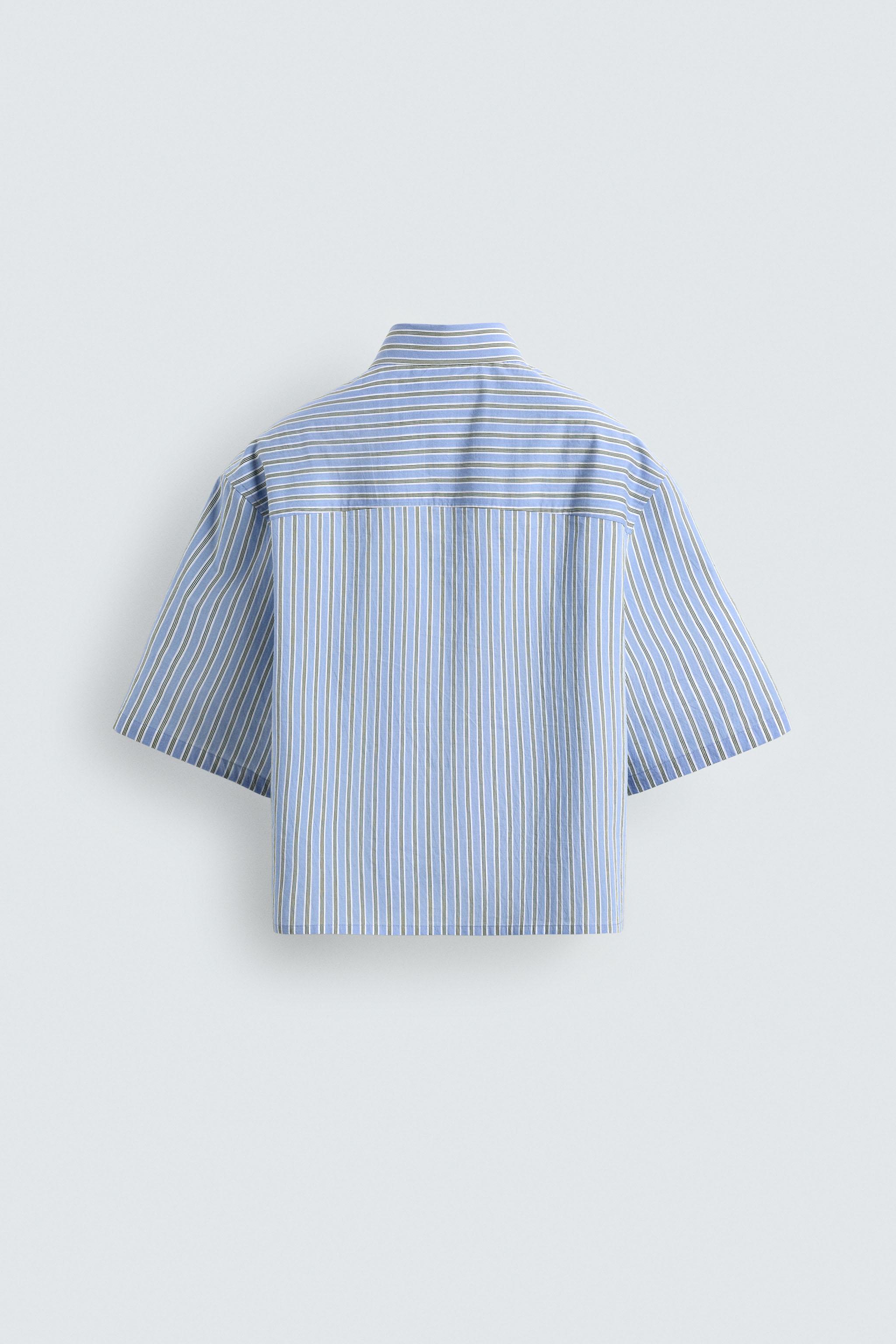 CONTRAST STRIPED SHIRT